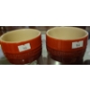 Image 1 : Le Creuset Stackable Ramekins 200 ml Set of 2 Flame 3.5 W at Top Opening, 2.5 T