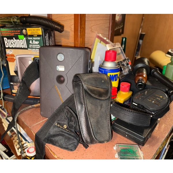 Assorted Hunting Items- Bushell Digital Sentry 4.0mp, Duck Callers & More