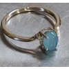 Image 1 : Ring w/ Light Blue Stone 1.7 gram Stamped .925 Ring (Total Weight)