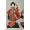 Image 2 : Four Japanese Geisha Figurines in Traditional Silk Kimonos