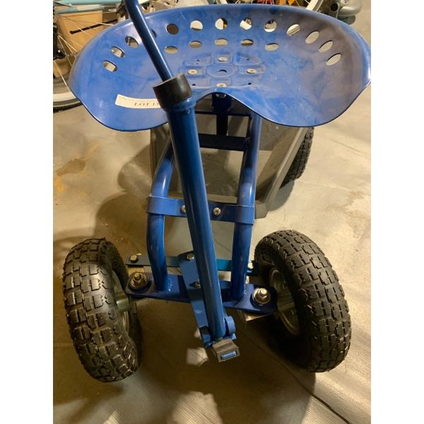 Tractor Style Seat Garden Cart