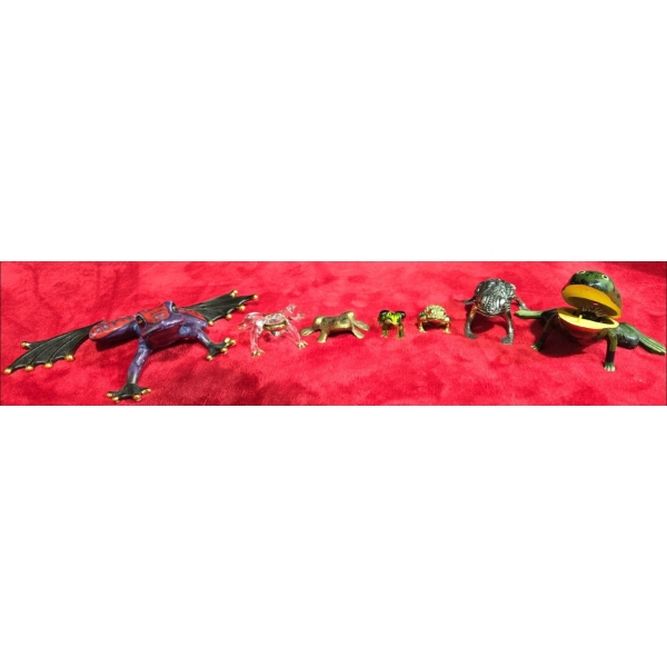 Collection of Frogs and Toads Many Sizes