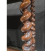Image 2 : Antique Oak Barley Twist With Victorian Castors Side Table - 36W, 18D, 28T