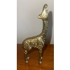 Image 2 : Brass Giraffes  Momma & Baby ++ Brass Bell  8"tallest Giraffe  