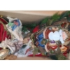 Image 2 : Box and Bin of Assorted Holiday Home Decor