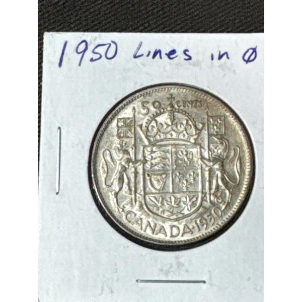Canada 1950 Half Dollar Coin