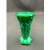 Art Deco Malachite Czech Glass Vase