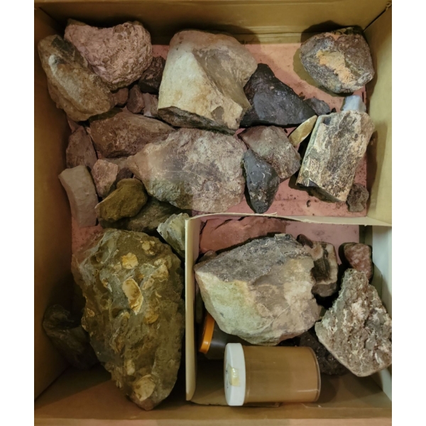 Box Of Artifacts, Fossils & More