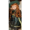 Image 4 : 3X Vintage Porcelain Dolls 14T - Green Attire
