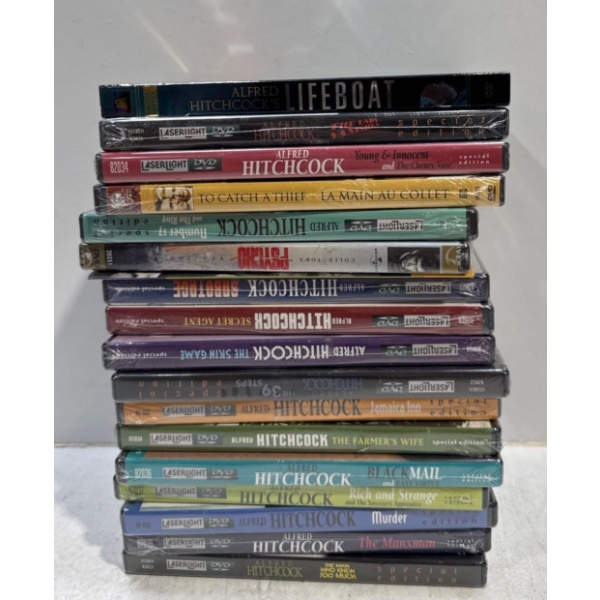 Collection of Alfred Hitchcock DVDs