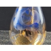 Image 7 : Hand Painted Czech Glass Decanter and 6 Glasses with Gold Trim