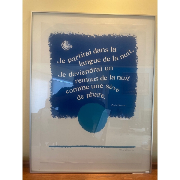 Roland Giguère Untitled Serigraph 13/20 Homage to Claude Gauvreau