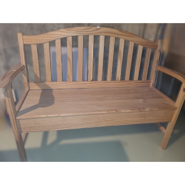 Chaparral Phoenix Storage Bench, Assembled/ Not Painted/ Stained 51 W, 20 D, 38 T 