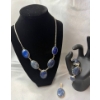 Image 1 : .925 Stamped Silver Lapis Lazuli Jewelry Set