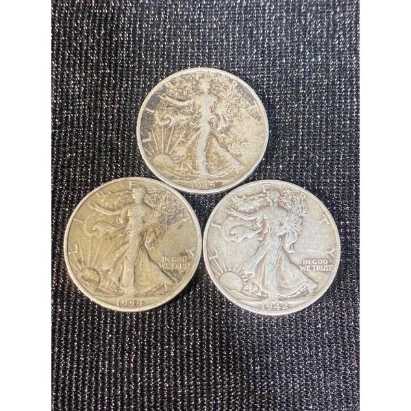 1940's American Silver Dollars