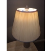 Image 5 : Three Arm Brass Floor Lamp 10" Diameter Base 58 T (Shades Cracked) and Ceramic Table Lamp