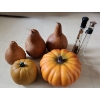 Image 2 : Fall Decor- Pumpkin 10 Diameter 5 T and Gourds 9 T and Tabletop Fountain 13 T
