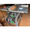 Image 3 : Craftsman 254 mm Stationary Saw with extra blades and rolling extendable saw horse . With rolling st