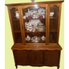 Image 1 : White Oak China Hutch 48x17x67 **Contents Not Included**