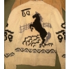 Image 2 : New Wool Knit Bomber Mens Large w/ Hyde Lace Up Shirt Size Unknown
