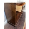 Image 2 : Wood Cabinet with Three Doors and Drawer  China Hutch Sideboard