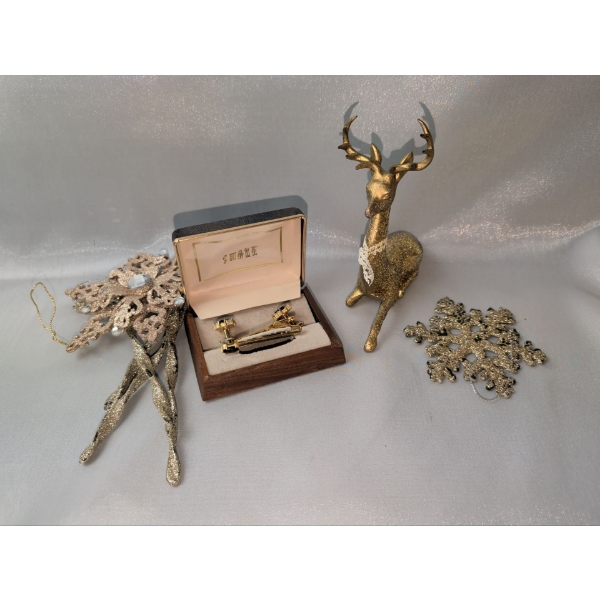 Cuff Links and Small Christmas Decorations