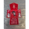Image 1 : Black and Silver Crucifix with Red Case and Religious Coins