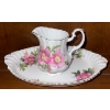 Image 7 : Royal Alberts Bone China "Prairie Rose" Collectible Pieces Tea Pot, Cups & Saucers, Cream & Sugar 