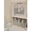 Image 5 : Glassware with Marble Accessories and Jema Princess Candle Holders