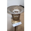 Image 2 : Metal Gold Finish Floor Lamp 59 h