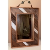 Image 3 : Three-Drawer Painted Wood Chest with Framed Wall Mirror