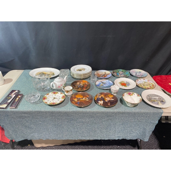 Royal Albert China & Norman Rockwell Decorative Plates