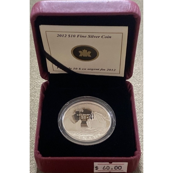 2012 $10 Fine Silver Coin 15.87 Grams