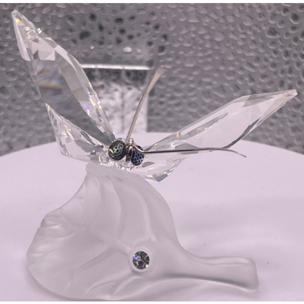 Swarovski Crystal Butterfly on Leaf