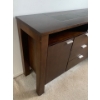 Image 2 : Mahogany w/ Stone Embelishment Console Table 59x19x34