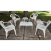Image 1 : 7 Piece Patio Set - 4 Chairs 3 Tables
