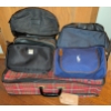 Image 1 : New (& Lightly Used) Men's Shaving/Toiletry Bags w/ Plaid Travel Tote - Polo Azzaro & more