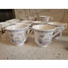 Image 1 : Royal Albert Bone China England Songbird New Romance 8 Teacup And Creamer + 5 Royal Grafton  Teacup 