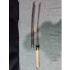 Image 1 : 41" Black & Sliver Crackle Detail Katana w/ Rope Grip