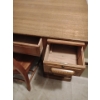 Image 3 : Vintage Wooden Desk w/ Chair - 41W, 46D, 30T 