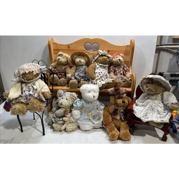 Collection of Avon Bears with Seats