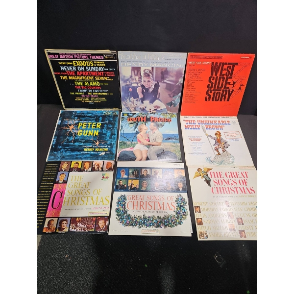 9 Assorted Vinyl Records Soundtracks and Compilations