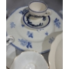 Image 7 : China: Royal Swan, Royal Albert, More- B&W Deep Plate 11 X 10 and Glass Vase 6" Top, 10 T