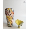 Image 2 : Estuary Arts Vase 11''INCHES HEIGHT, Pottery Fan Vase  Decorative Ceramic Pot 4''INCHES HEIGHT.
