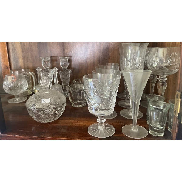 Crystal Collection Wine Glasses Candle Sticks