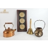 Image 3 : Decorative Copper and Brass Collectibles With Wall-Mounted Weather Dials