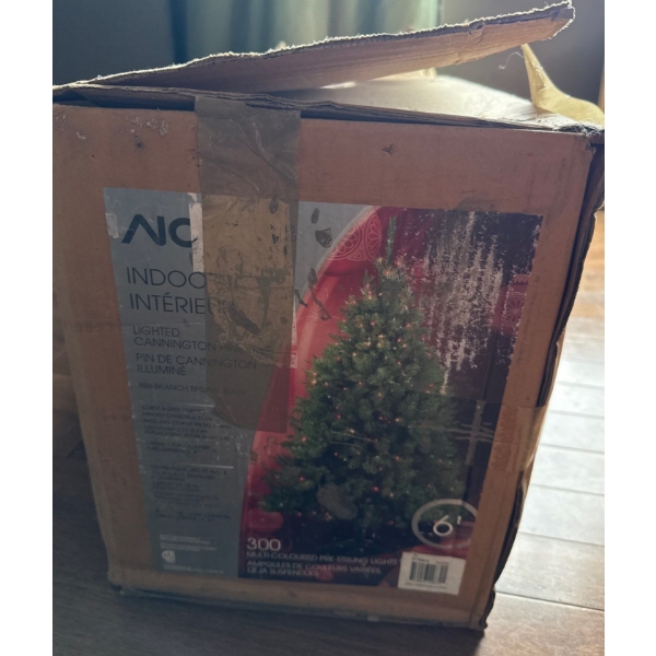 6' Indoor Holiday Tree w/ Built In Lights 