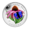 Image 1 : 2013 $20 Fine Silver Coin - Purple Coneflower and Eastern Tailed Blue
