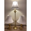 Image 1 : Brass Lamp Trio - Assorted Sizes (4.5Ft.Tallest)