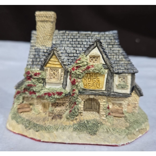 Hand Carving 'Hogs Head Beer House' By David Winter 